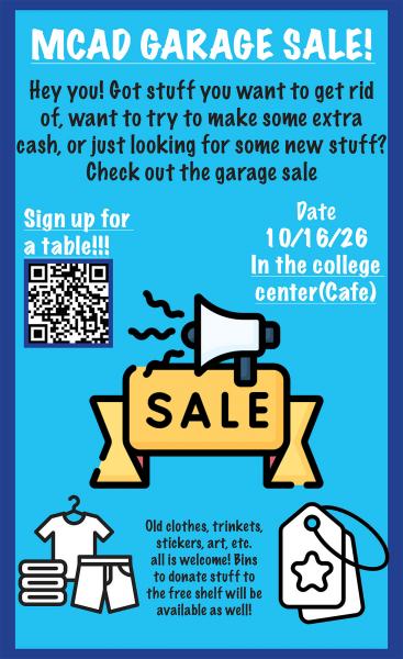 Sign Up to Participate in the MCAD Garage Sale