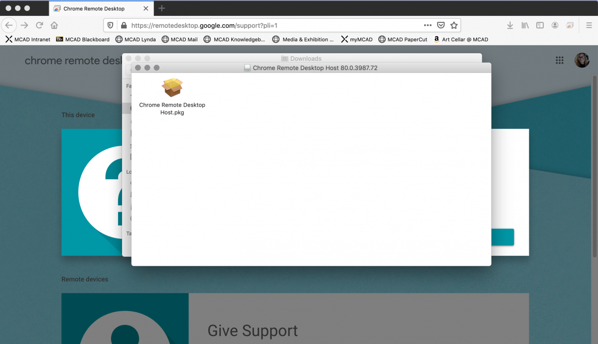 chrome remote desktop for mac not available